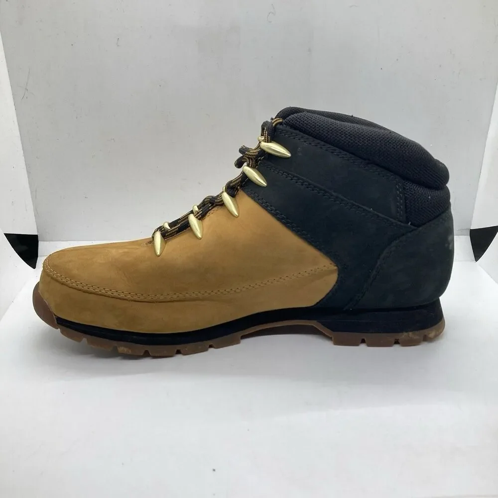 Timberland Mens Euro Sprint Mens 8.5 Wheat Black Hiking Outdoor